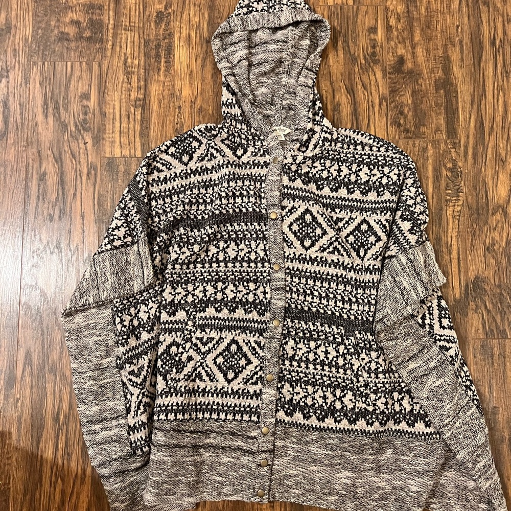 Luck brand sweater poncho
